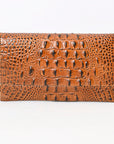 American Darling Crocodile Embossed Genuine Leather Women Bag Western Handbag Purse