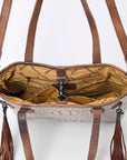 American Darling Crocodile Embossed Genuine Leather Women Bag Western Handbag Purse