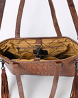 American Darling Crocodile Embossed Genuine Leather Women Bag Western Handbag Purse