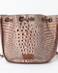 American Darling Crocodile Embossed Genuine Leather Women Bag Western Handbag Purse