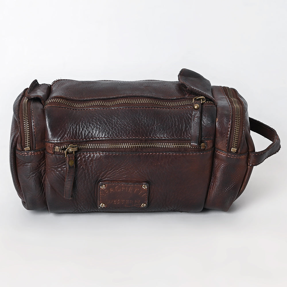 Spaghetti Western Swc400Brn Duffel Vintage Handmade Drum Dyed Genuine European Cowhide Leather Women Bag Western Handbag Purse