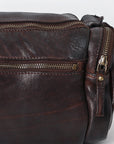 Spaghetti Western Swc400Brn Duffel Vintage Handmade Drum Dyed Genuine European Cowhide Leather Women Bag Western Handbag Purse