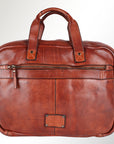 Spaghetti Western Swc405Cg Briefcase Vintage Handmade Drum Dyed Genuine European Cowhide Leather Women Bag Western Handbag Purse