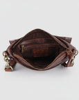 Vintage Handcrafted Crossbody Bag In Full-Grain European Leather For Women Everyday Use
