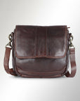 Vintage Handcrafted Crossbody Bag In Full-Grain European Leather For Women Everyday Use