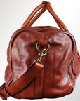 Spaghetti Western Swc401Cg Duffel Vintage Handmade Drum Dyed Genuine European Cowhide Leather Women Bag Western Handbag Purse