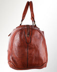 Spaghetti Western Swc418Cg Duffel Vintage Handmade Drum Dyed Genuine European Cowhide Leather Women Bag Western Handbag Purse