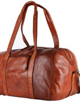 Spaghetti Western Swc413Tan Duffel Vintage Handmade Drum Dyed Genuine European Cowhide Leather Women Bag Western Handbag Purse