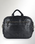 Vintage Drum Dyed Full Grain European Leather Handcrafted Briefcase For Women Patina