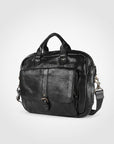 Vintage Drum Dyed Full Grain European Leather Handcrafted Briefcase For Women Patina