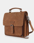 Vintage Handmade Drum Dyed European Premium Cowhide Leather Elegant Briefcase For Women
