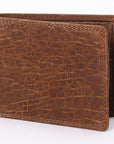 Spaghetti Western Swc453Brn Wallet Vintage Handmade Drum Dyed Genuine European Cowhide Leather Women Bag Western Handbag Purse