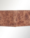 Spaghetti Western Swc462Ltbrn Wallet Vintage Handmade Drum Dyed Genuine European Cowhide Leather Women Bag Western Handbag Purse