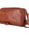Spaghetti Western Swc440Tan Wallet Vintage Handmade Drum Dyed Genuine European Cowhide Leather Women Bag Western Handbag Purse