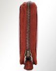 Spaghetti Western Swc441Cg Wallet Vintage Handmade Drum Dyed Genuine European Cowhide Leather Women Bag Western Handbag Purse