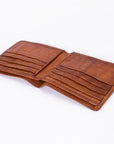 Spaghetti Western Swc449Cg Wallet Vintage Handmade Drum Dyed Genuine European Cowhide Leather Women Bag Western Handbag Purse