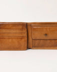 Spaghetti Western Swc450Tan Wallet Vintage Handmade Drum Dyed Genuine European Cowhide Leather Women Bag Western Handbag Purse