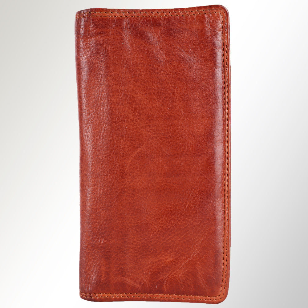 Spaghetti Western Swc437Cg Card-Holder Vintage Handmade Drum Dyed Genuine European Cowhide Leather Women Bag Western Handbag Purse