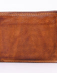 Spaghetti Western Swc442Tan Wallet Vintage Handmade Drum Dyed Genuine European Cowhide Leather Women Bag Western Handbag Purse