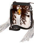 SKBG168 Ohlay Western Genuine Hair-On  Leather Hand Tooled Women Clutch Bags