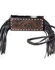 OHLAY Wallet Hand Tooled Hair-On Genuine Leather Women Bag Western Handbag Purse | Womens Handbags |Leather Belt for Summer