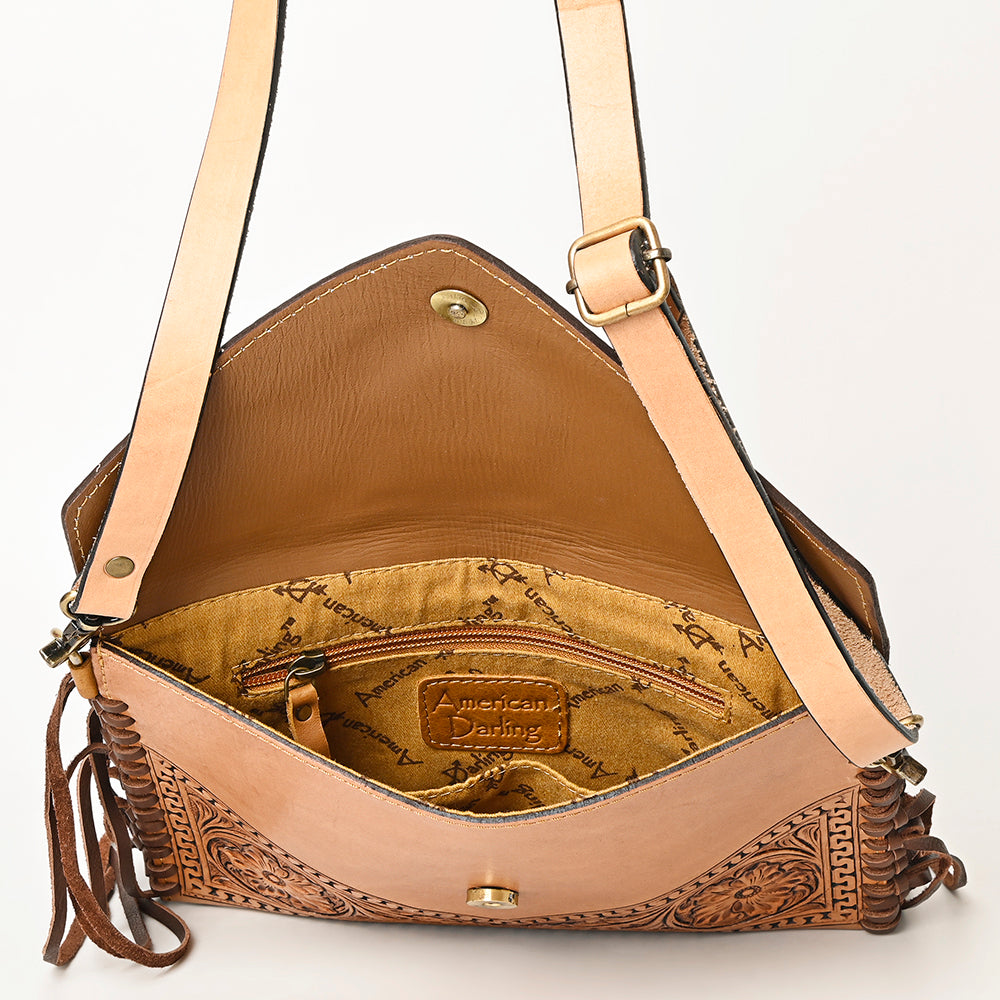 American Darling Envelope Hand Tooled Genuine Leather Women Bag Western Handbag Purse