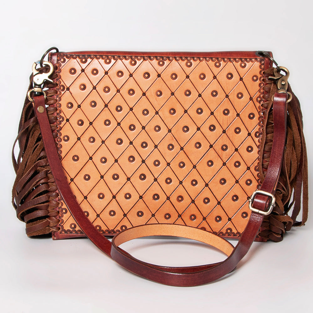 American Darling Envelope Hand Tooled Genuine Leather Women Bag Western Handbag Purse