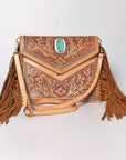 American Darling Envelope Hand Tooled Genuine Leather Women Bag Western Handbag Purse