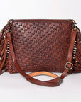 American Darling Envelope Hand Tooled Genuine Leather Women Bag Western Handbag Purse