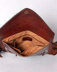 American Darling Envelope Hand Tooled Genuine Leather Women Bag Western Handbag Purse