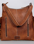 American Darling ADBG980B Hobo Hand Tooled Saddle Blanket Genuine Leather Women Bag Western Handbag Purse