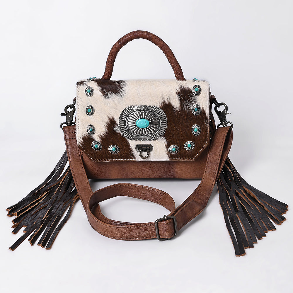 American Darling Briefcase Hair On Genuine Leather Western Women Bag | Handbag Weekend Travel Bags