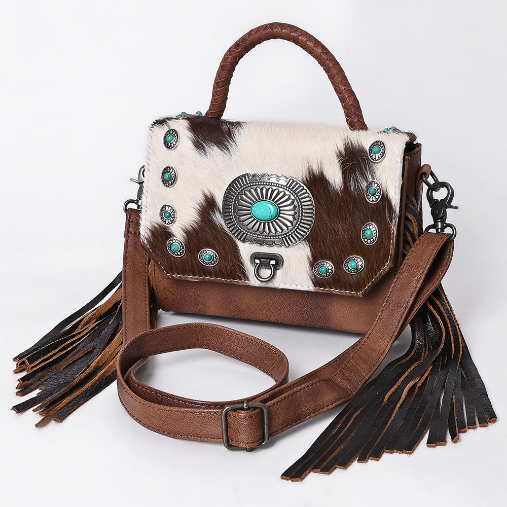 American Darling Briefcase Hair On Genuine Leather Western Women Bag | Handbag Weekend Travel Bags
