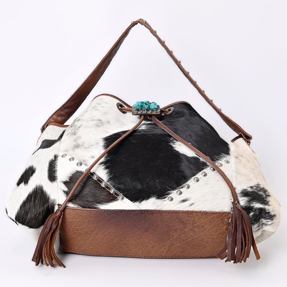 American Darling Bucket Hair on Genuine Leather W. Women Bag Handbag