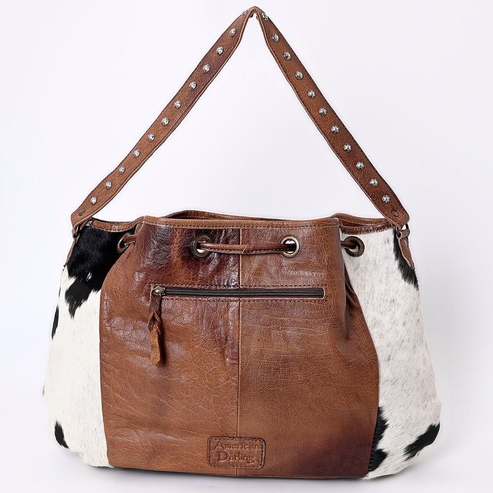 American Darling Bucket Hair on Genuine Leather W. Women Bag Handbag