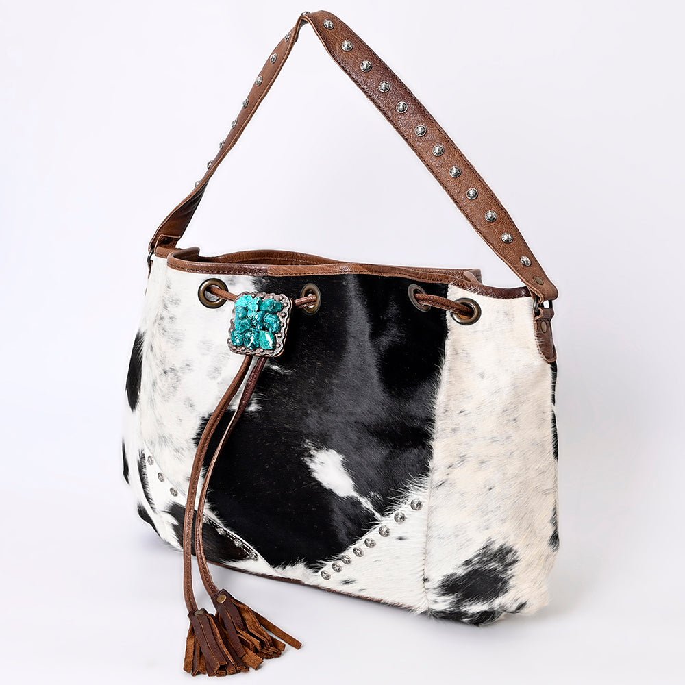 American Darling Bucket Hair on Genuine Leather W. Women Bag Handbag