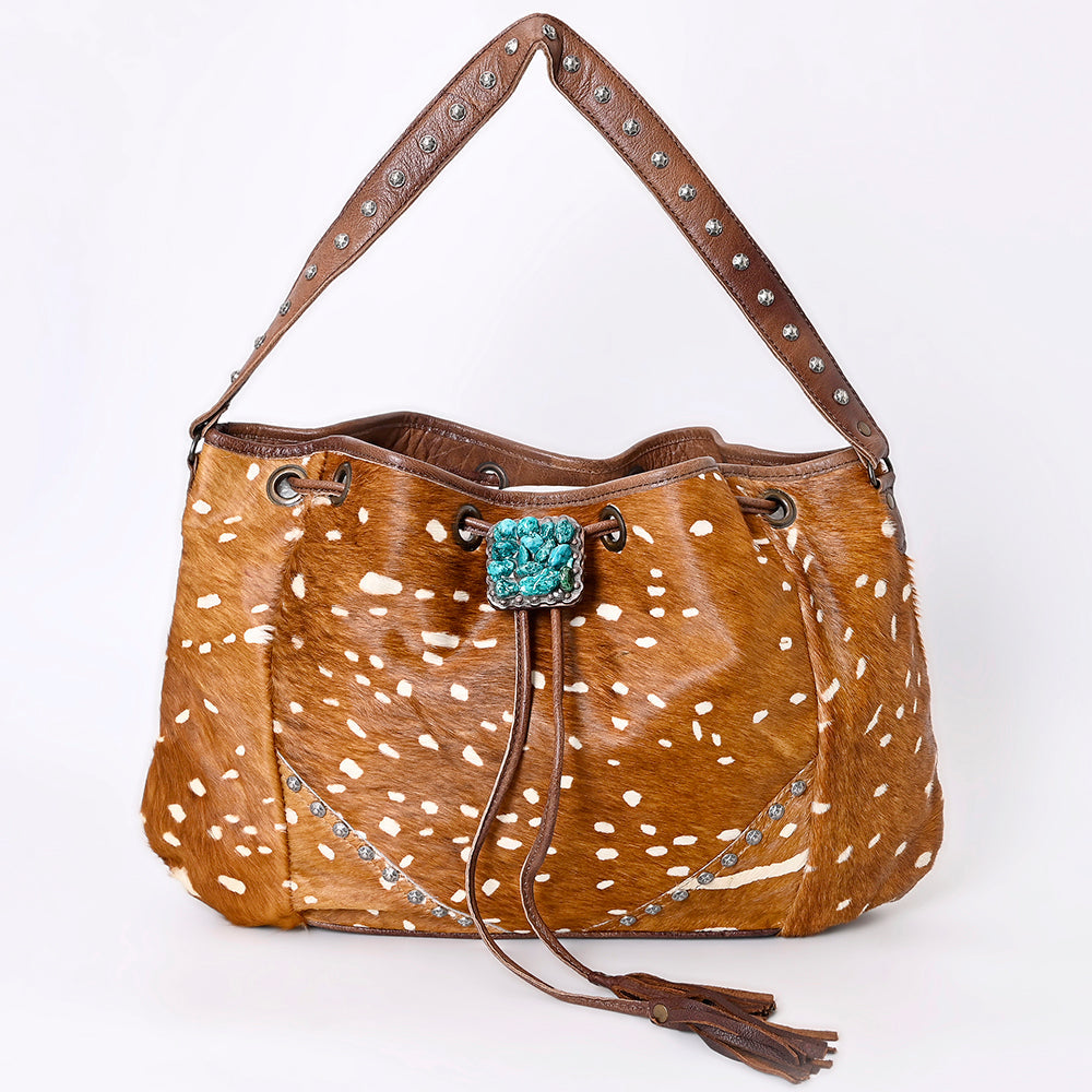 American Darling Bucket Hair on Genuine Leather Western Women Bag Handbag Purse | Travel Bags College Casual