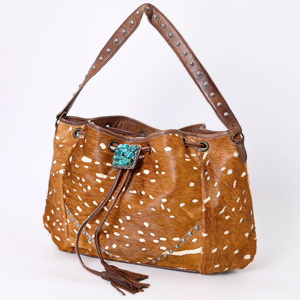 American Darling Bucket Hair on Genuine Leather Western Women Bag Handbag Purse | Travel Bags College Casual