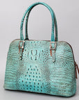 ADBG986 American Darling Crocodile Embossed Genuine Leather Women Bag Western Handbag Purse