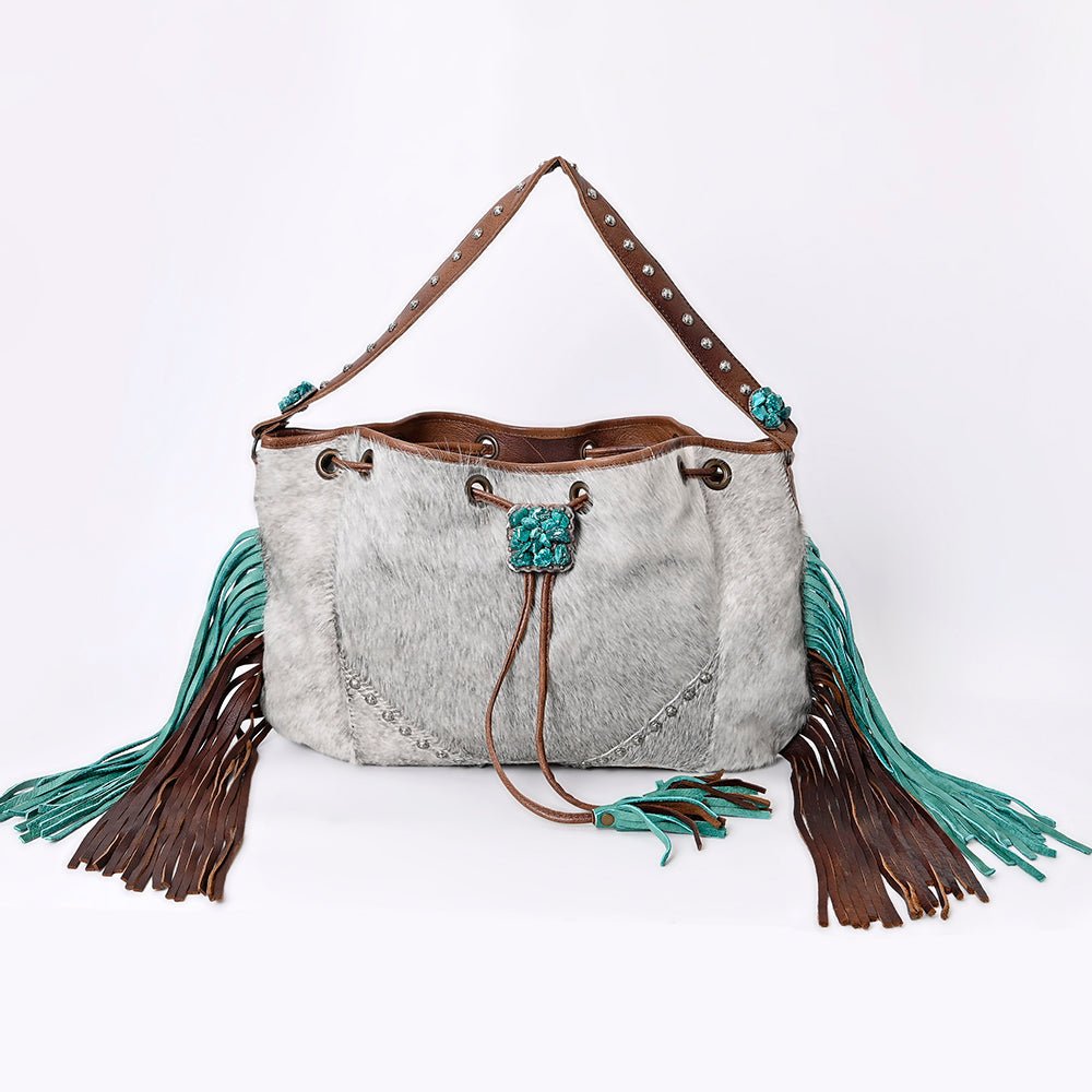 American Darling Hobo Hair-On Genuine Leather Women Bag Western Handbag Purse