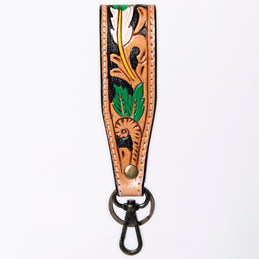 American Darling ADWSF126A Hand Tooled Genuine Leather Handle Strap