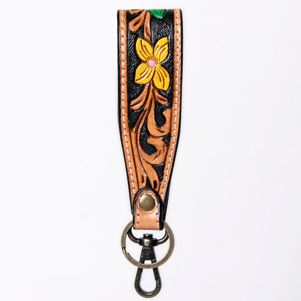 American Darling ADWSF126A Hand Tooled Genuine Leather Handle Strap