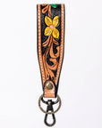 American Darling ADWSF126A Hand Tooled Genuine Leather Handle Strap For Wristlet Bags