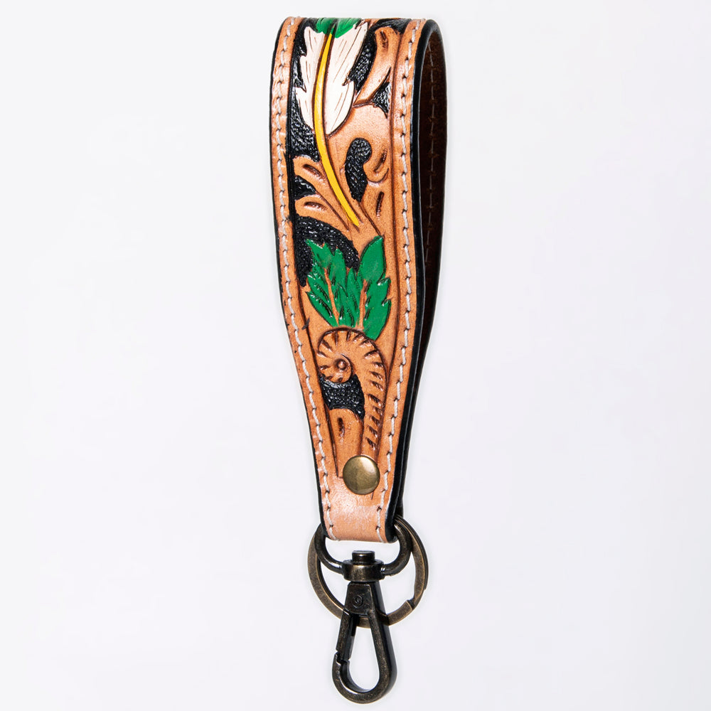 American Darling ADWSF126A Hand Tooled Genuine Leather Handle Strap
