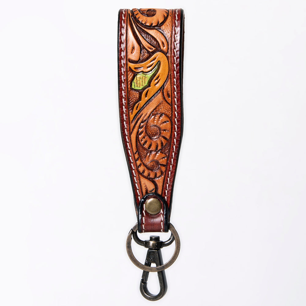 American Darling ADWSF126A Hand Tooled Genuine Leather Handle Strap