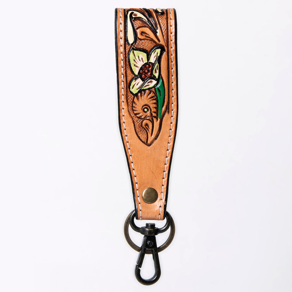 American Darling ADWSF126A Hand Tooled Genuine Leather Handle Strap