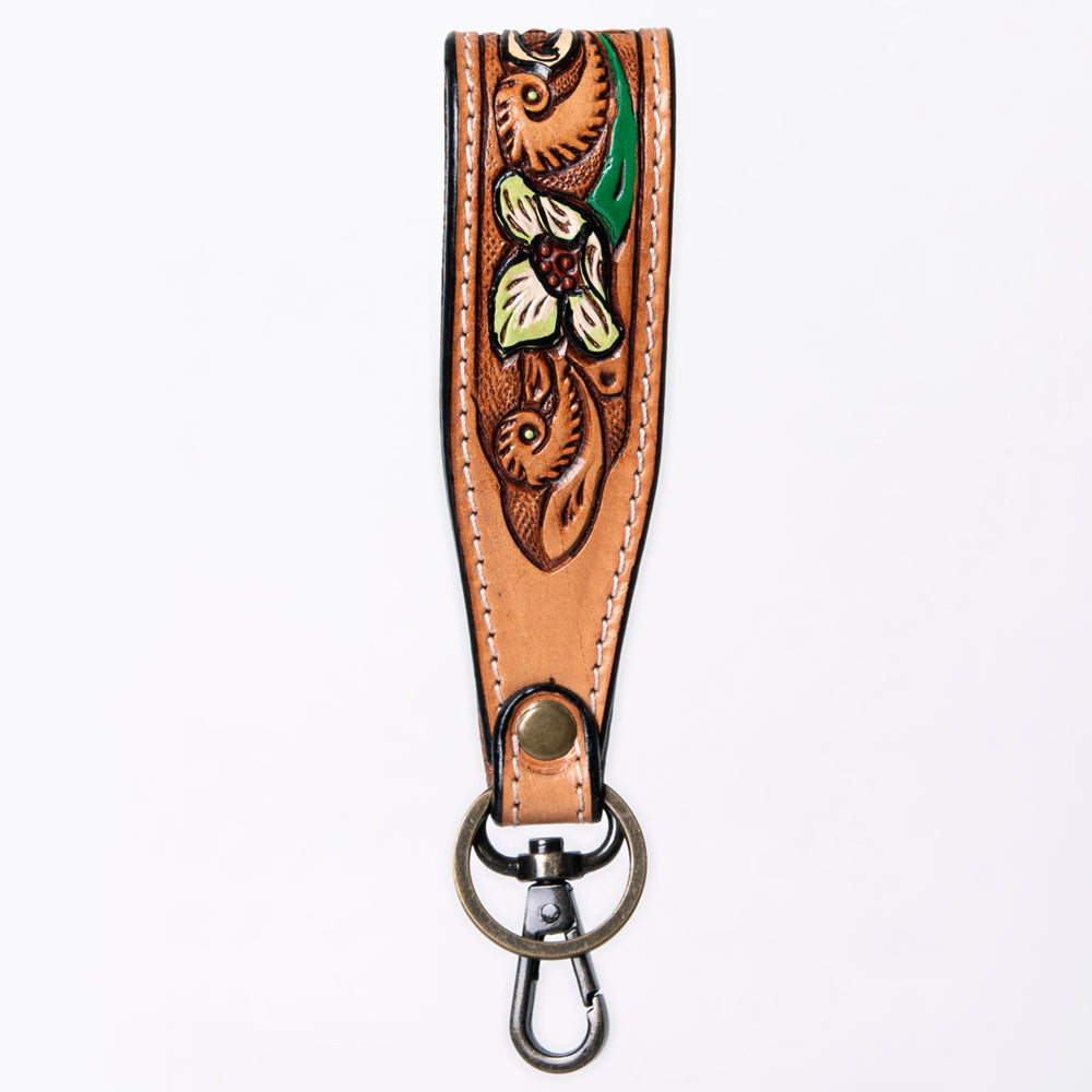 American Darling ADWSF126A Hand Tooled Genuine Leather Handle Strap