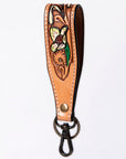 American Darling ADWSF126A Hand Tooled Genuine Leather Handle Strap