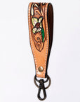 American Darling Hand Tooled Genuine Leather Handle Strap for Wristlet Bag Phone Wrist Keychain Wallet Purse Clutch Cellphone