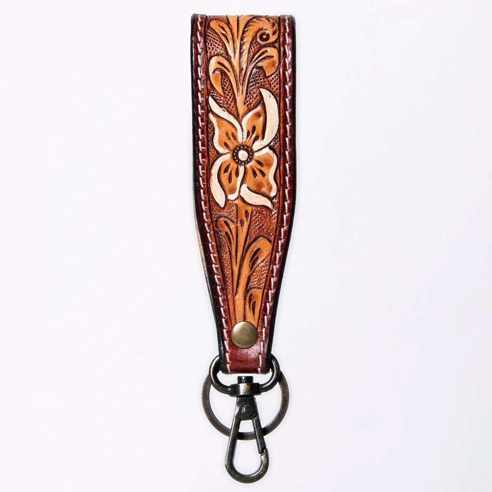 American Darling ADWSF126A Hand Tooled Genuine Leather Handle Strap